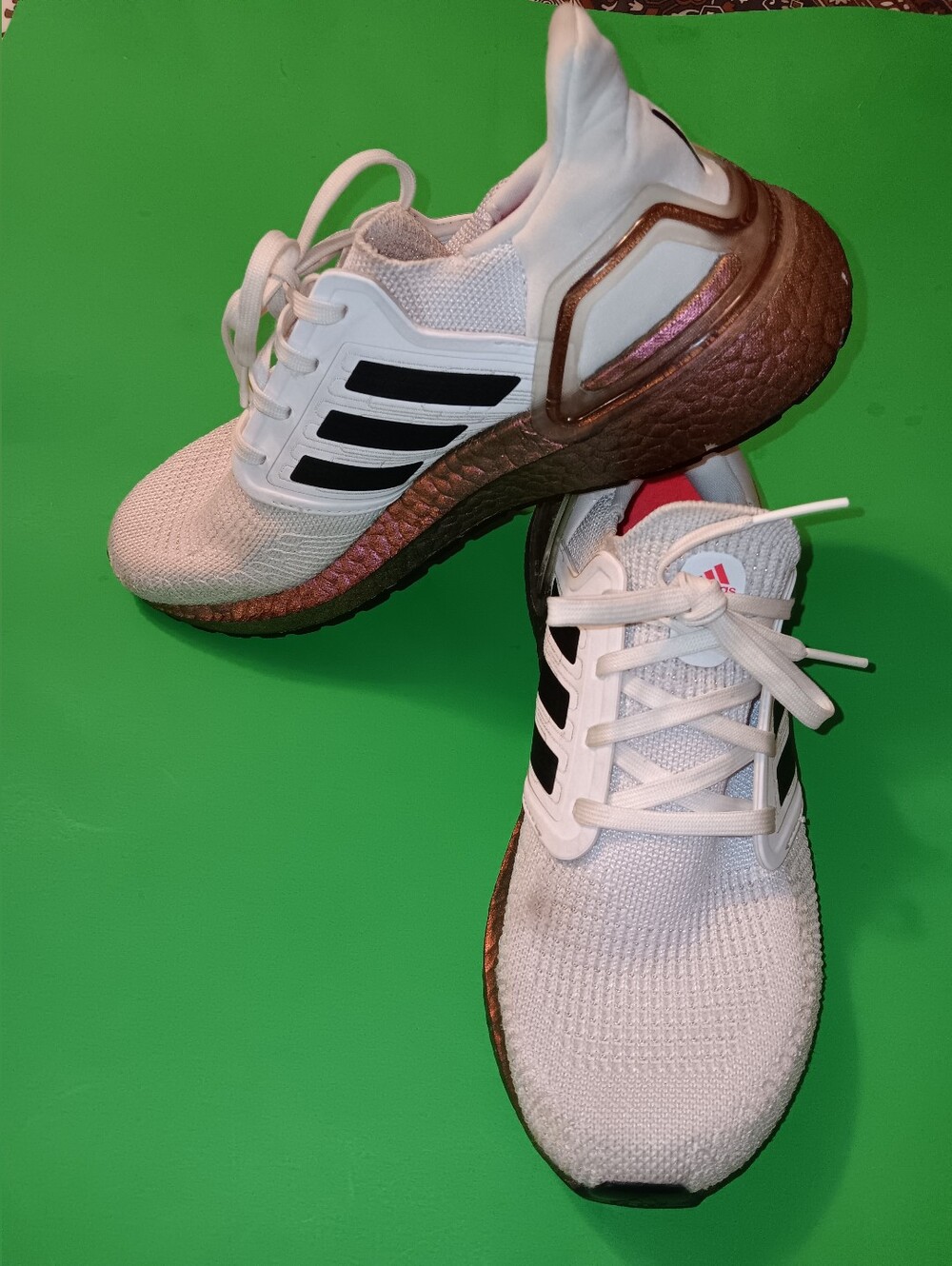 Adidas Ultraboost 20 (EG9780) White Running Shoes/Sneakers Women's Size 8.5